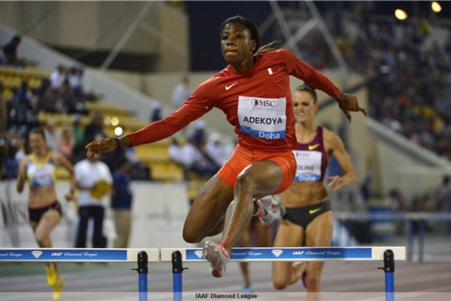 Kemi Adekoya at the 2014 IAAF Diamond League in Doha, Qatar / Photo: IAAF Diamond League