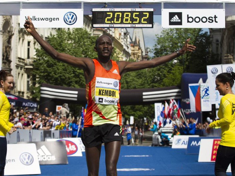 2013 winner Nicholas Kemboi / Photo credit: Volkswagen Prague Marathon