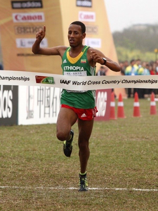 Yasin Haji wins the junior men's race at the IAAF World Cross Country Championships, Guiyang 2015 / Photo credit: © Getty Images for IAAF