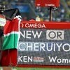 Vivian Cheruiyot of Kenya celebrates after winning the women's 5000m gold medal in an Olympic Record on day 8 at the Rio 2016 Olympics / Photo credit: Getty