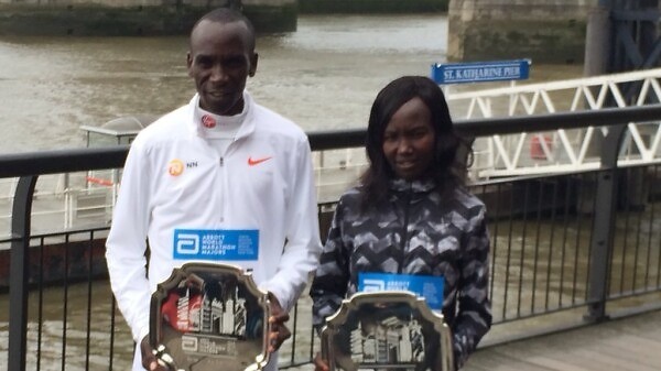 Kenya’s Eliud Kipchoge and Mary Keitany were crowned Abbott World Marathon Majors Series XI champions / Photo: Organisers