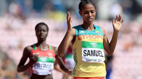 Alemaz Samuel Teshale of Ethiopia wins the women's 1500m gold at the IAAF World U20 Championships Tampere 2018 / Photo Credit: Getty Images for IAAF