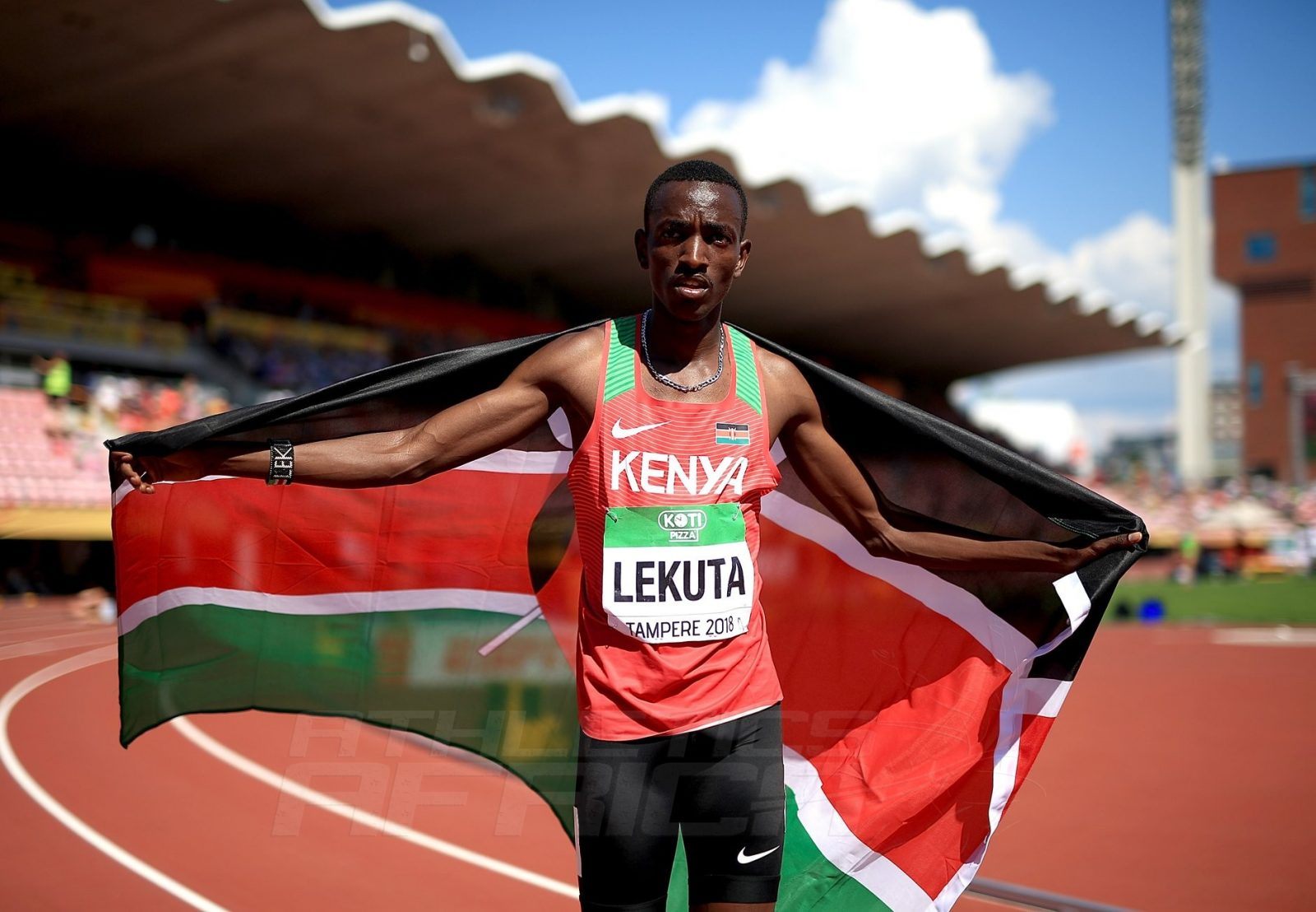 Solomon Lekuta takes the men's 800m gold for Kenya at the IAAF World U20 Championships Tampere 2018 / Photo Credit: Getty Images for IAAF
